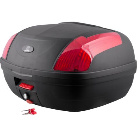 Moretti MR-889 Kofferraum, 46 l, schwarz, roter Reflektor