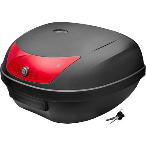 Moretti Koffer, MR-726, 48 l, Schwarz, Rot reflektierend