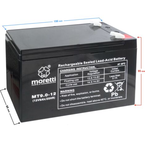 Moretti UPS MT9.0-12 Batterie (1/3)