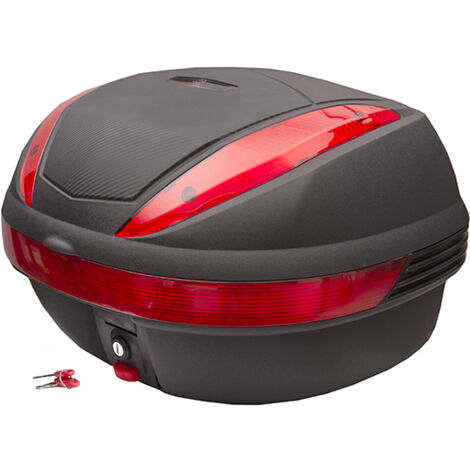 Moretti-Kofferraum, MR-707, 30 l, schwarz, roter Reflektor