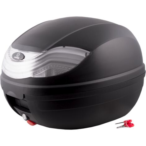 Moretti MR-815 Koffer, 32 l, schwarz, weiß reflektierend