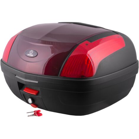 Moretti MR-889 Kofferraum, 46 l, rot, roter Reflektor