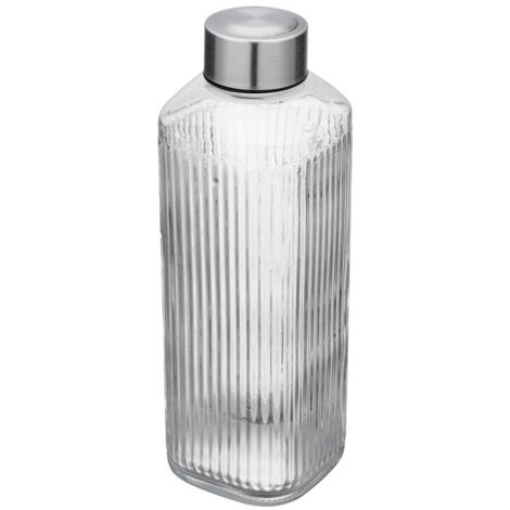 Kongo 1L Glasflasche mit Verschluss für Wasser, Getränke, Säfte, Limonaden