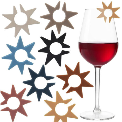 Silikon-Glas- und Schnapsglasmarker, 8 Stk. (1/5)