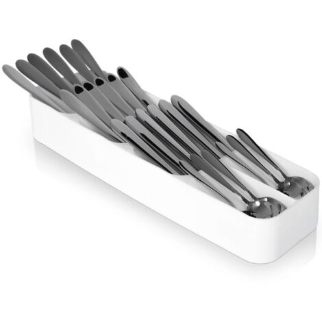 Besteckschubladeneinsatz, weiß, 39x11,5 cm (1/5)