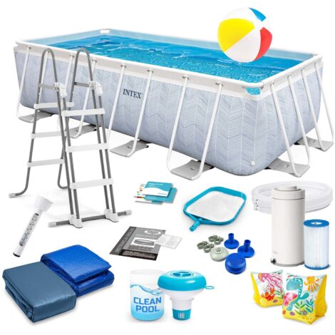 Rahmen-Gartenpool 400 x 200 x 100 cm 18-in-1-Set INTEX 26780