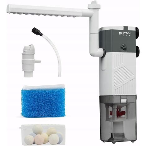 Boxtech Schwammfilter 4-in-1 Multifunktionsfilter für Aquarien 600 l/h