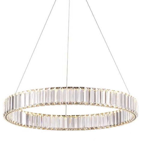 Bohemia Brass 80 AL – LED-Kristall-Kronleuchterring 80 cm Messing (1/4)