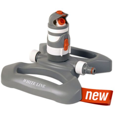 WhiteLine 2-Funktionen Drehsprinkler, Rasensprenger, Kreisregner (1/3)