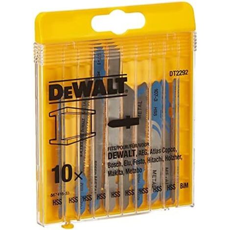 DeWalt Stichsägeblätter-Set 10-tlg. Metall
