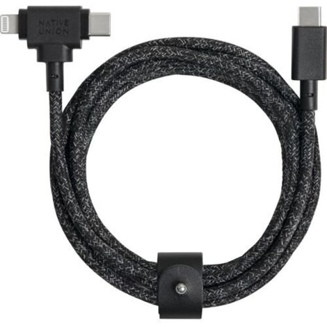 Native Union Belt Cable Duo USB-C To C/Lightning Cosmos 1,5m (1/3)