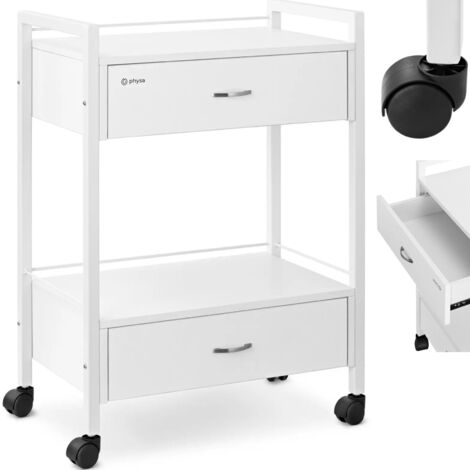 Friseur-Kosmetik-Hilfswagen, 2 Schubladen, 2 Ablagen, 62,5 x 40 x 85,5 cm (1/5)