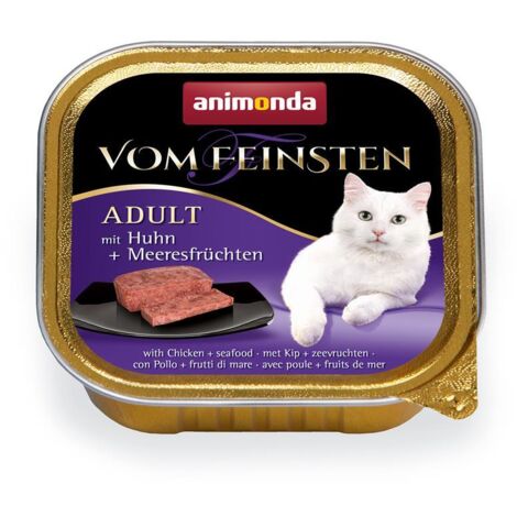Animonda Vom Feinsten Adult mit Huhn + Meeresfrüchten 100 g Katzenfutter Nassfutter