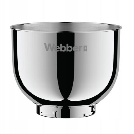 6-Liter-Edelstahlschüssel für Webber SM17 Küchenmaschine – Originalschüssel, geräumig, Ersatzschüssel
