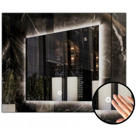 LED-beleuchteter Spiegel 110x50, wasserdicht (IP65) mit Berührungsschalter