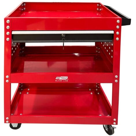 AWTOOLS Metallwerkstattwagen, 3 Ebenen mit Schublade