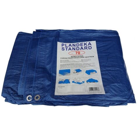 Blaue Schutzplane 8x10 m (70 g/m2) (1/2)