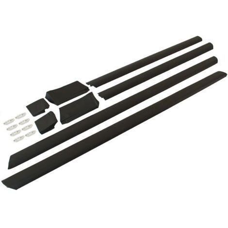 Audi 100 C4 91-94 Untere Seitenleisten, 8er-Set mit Clips
