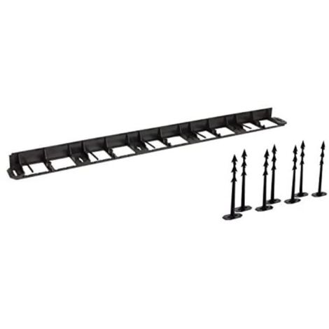 Rasenkante Kunststoff Palisadenbegrenzung 8 m + 28 Heringe (1/3)