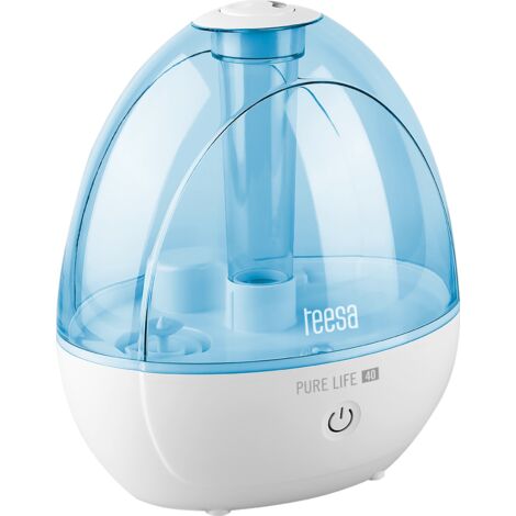TEESA PURE LIFE 40 Ultraschall-Luftbefeuchter, leise, mit automatischer Lampe