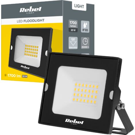 LED-Strahler 20 W, 6500 K, 230 V, IP65, 1750 lm, Rebel (1/4)