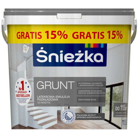 Śnieżka Schnelltrocknender Primer 10L Effizienter Latex-Primer