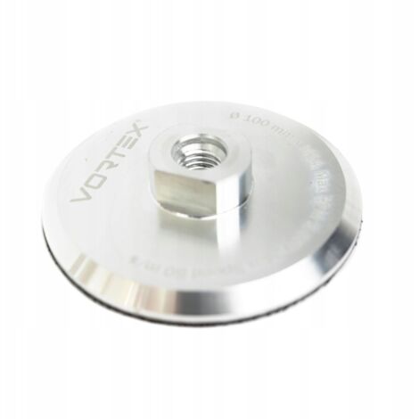 ALUMINIUM HALTER FÜR SCHEIBE MIT KLETT 100 MM GEWINDE M14 FÜR POLIERPADS (1/3)
