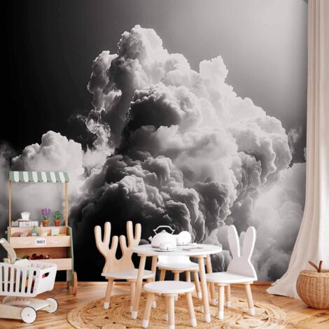 Fototapete – Verträumte Wolken: Lassen Sie die Sonne Ihren Tag erhellen – Visueller Genuss (1/4)