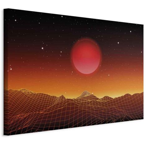 Bild – Futuristische Landschaft (1-teilig) breit