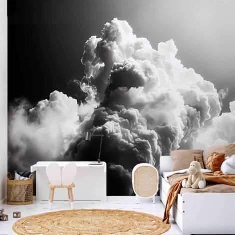 Fototapete – Verträumte Wolken: Lassen Sie die Sonne Ihren Tag erhellen – Visueller Genuss (1/4)