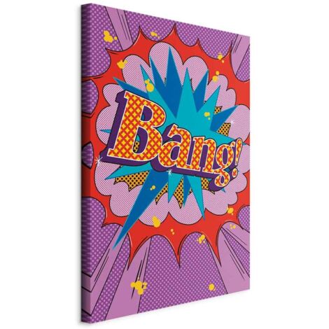 Bild – Comic-Straßenkunst (1-teilig) – farbenfrohe Inschriften auf farbenfrohem Hintergrund (1/5)