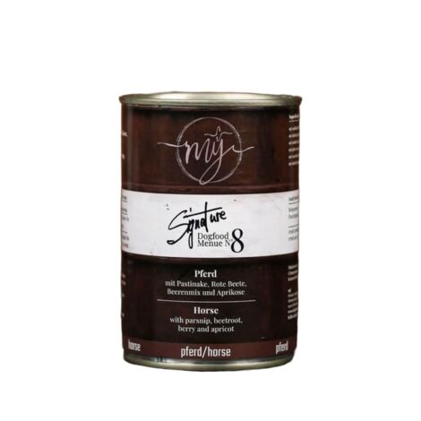 Pferdefleisch 75% mit Pastinake  fettarm  Nassfutter für Hunde  My Signature 820g