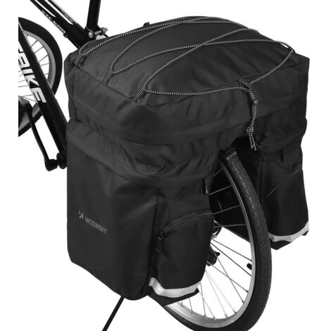 Geräumige 60L Fahrradtasche für den Kofferraum + Regenhülle, schwarz