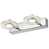 Italux Harmony - Moderne LED Wandleuchte Chrom, Warmweiß 3000K 420lm