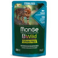 Monge BWild Cat Sterilisierter Thunfisch mit Garnelen und Gemüse in Sauce 85 g