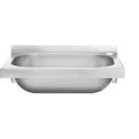 Wandmontiertes Handwaschbecken aus Stahl 400x295mm - Hendi 811818