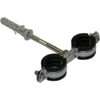 Doppelrohrschelle mit Dichtung 25-30 mm (3/4"")