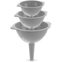 3er Set Küchentrichter 10/12/14 cm Trichter für Flaschen und Saftgläser HOBBY LIFE 120455