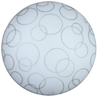 Glas Deckenleuchte 25 cm E27 1x60W weiß rund Ada 1843 Rabalux