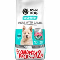John Dog GOOD Puppy Trockenfutter für Welpen mit Kalb- und Lammfleisch, 12 kg