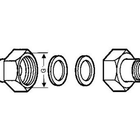 Raccord à vis en laiton R 1 1/4 pouce /35 ixG 2 pouce i 1 Sat pouce
