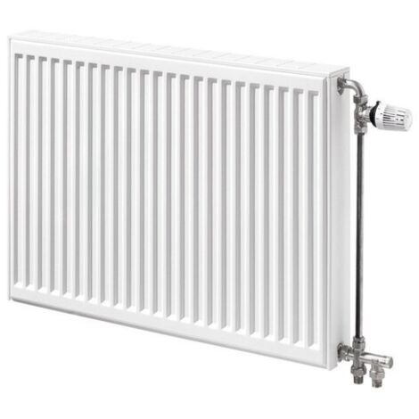 Radiateur eau chaude acier Compact B type 22 habillé - H600 x L1400mm - 4 trous - Henrad