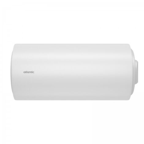 Atlantic – Chauffe-eau à accumulation horizontal mural 75L – Raccordements côté Ø51cm – Résistance thermo-plongeur – Protection anode magnésium (1/2)