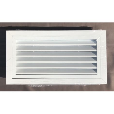 grille de reprise - avec filtres - aluminium - blanc - 400 x 200 - atlantic 528524
