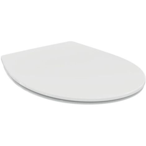 Porcher – Abattant WC ultrafin blanc 445x365mm – Fixation par dessous – Thermodur pour usage intensif – Abattant adulte pour WC (1/7)