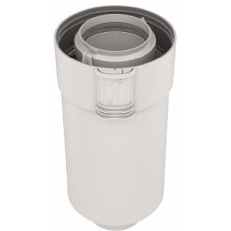 Ubbink – Conduit de fumée D60/100mm PPTL 2000mm – Système Sékurit pour pose rapide – Compatible chaudières à condensation