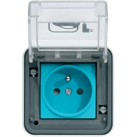 Hager – Witty IP55 3KW 2P+T M2+ saillie pour véhicule électrique – Délivre 14A avec câble adapté – Charge rapide et sécurisée
