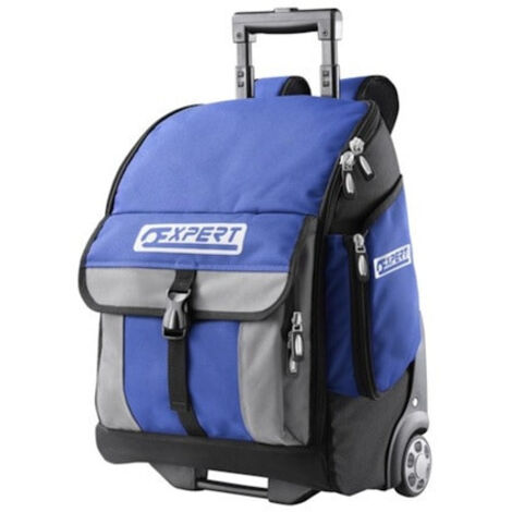 Expert – Sac à dos à roulettes E010602 – Tissu 600D – Soute rigide étanche – Capacité 10 kg – Anses rembourrées ajustables (1/10)