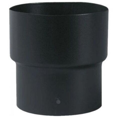 TEN – Adaptateur F/M émail 180mm noir mat – Raccordement tuyaux émaillés – Épaisseur 0,7mm pour réduction de diamètre