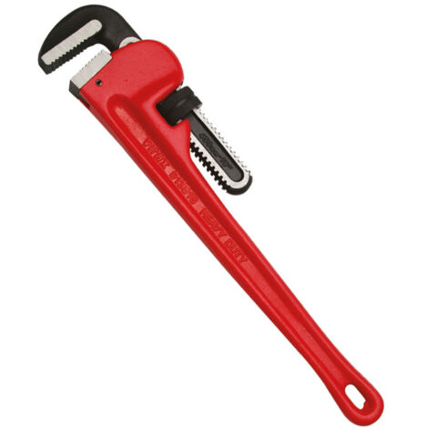 Virax – Clé serre-tubes heavy duty 600 mm – Capacité de charge renforcée – Pour tubes de 3/4' à 6' – Mâchoire en acier forgé traité